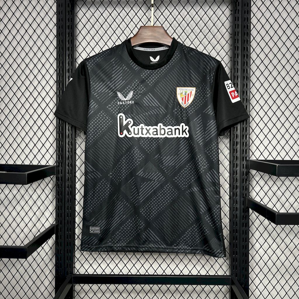 SIUjerseys-Athletic Bilbao 24-25 Black Goalkeeper Jersey - Fans Version