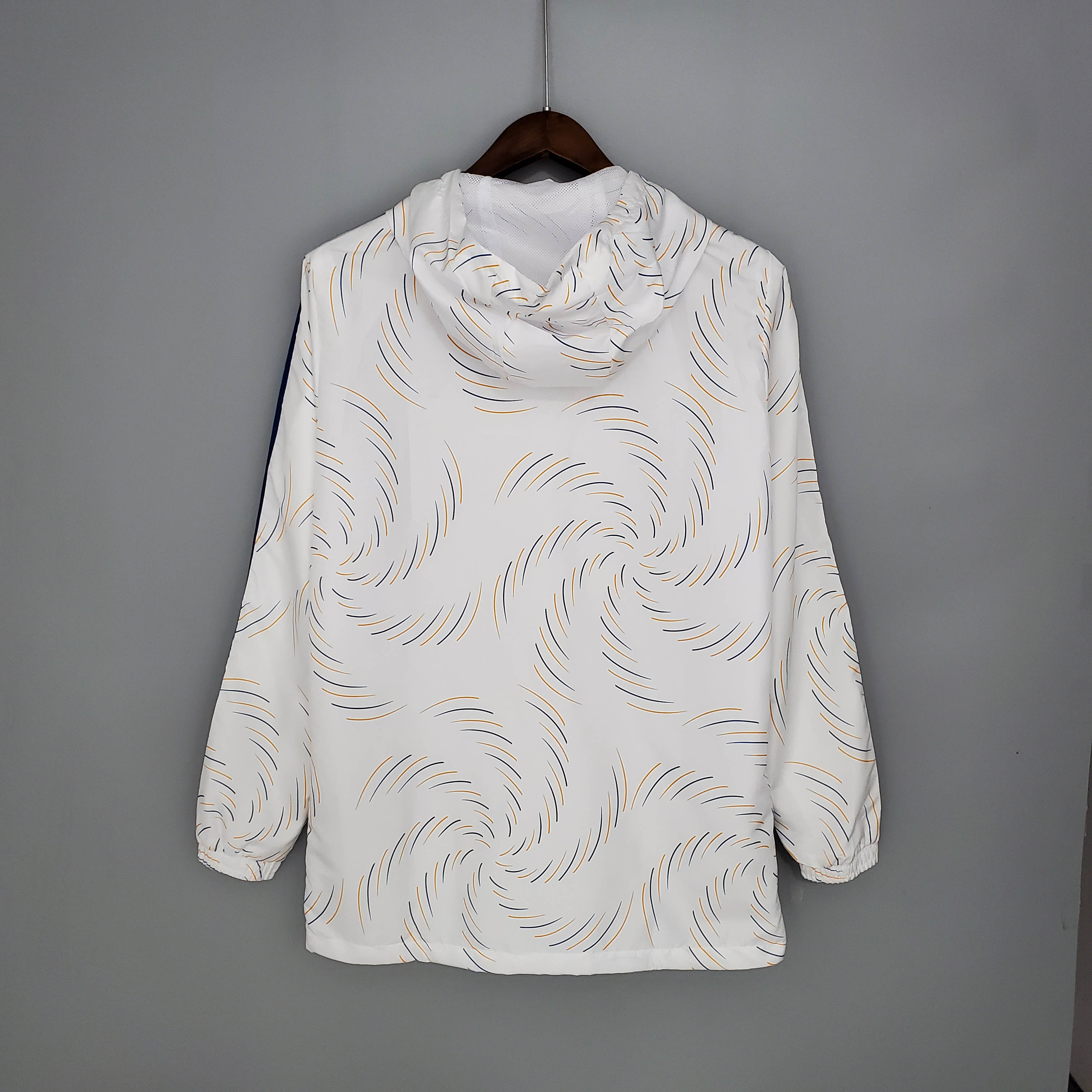 2021/2022 Real Madrid Jersey Windbreaker White(Blue Edge):football jersey mysite: unitedjerseyfootball 邓江浪:football