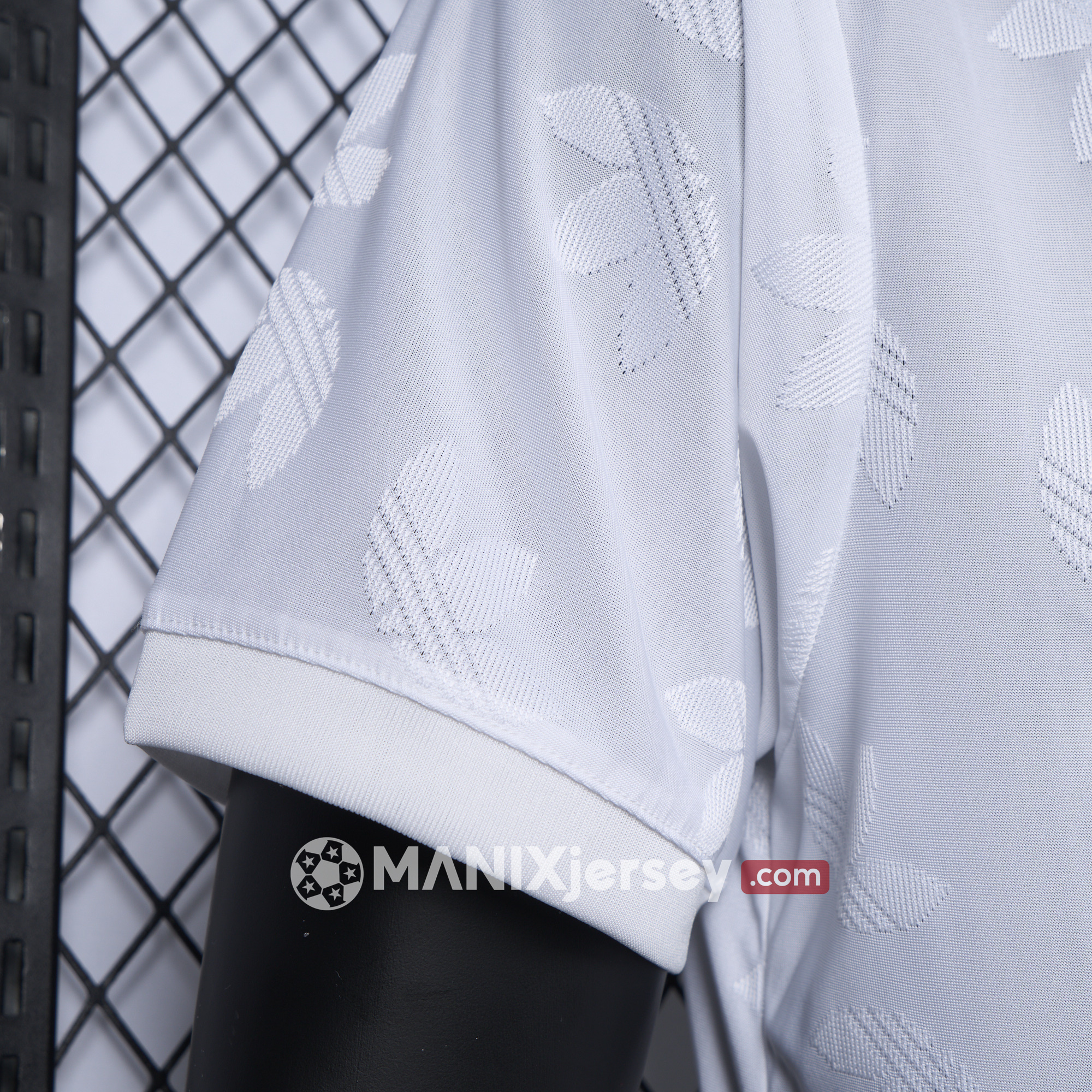 ManixJersey.com | Real Madrid 24-25 Trefoil White Jersey - Player Version -Customize Name, Number and Patch | Worldwide Shipping