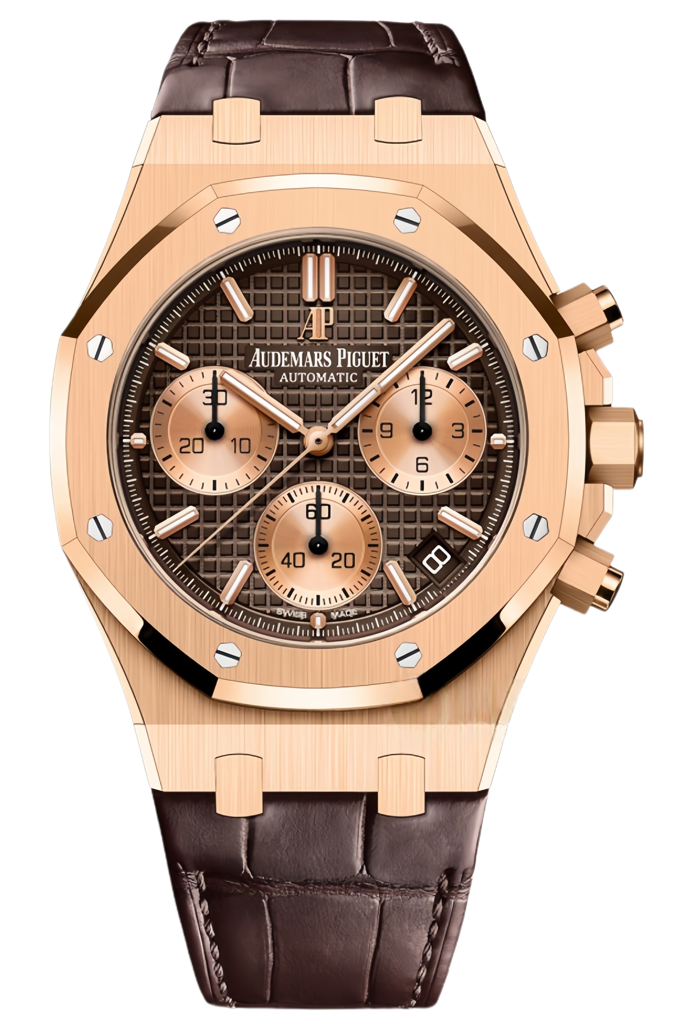 Audemars Piguet Royal Oak Offshore Chronograph Ref. 26239OR.OO.D821CR.01 Super Clone Watch – 44mm Rose Gold Case Brown Dial Swiss Replica