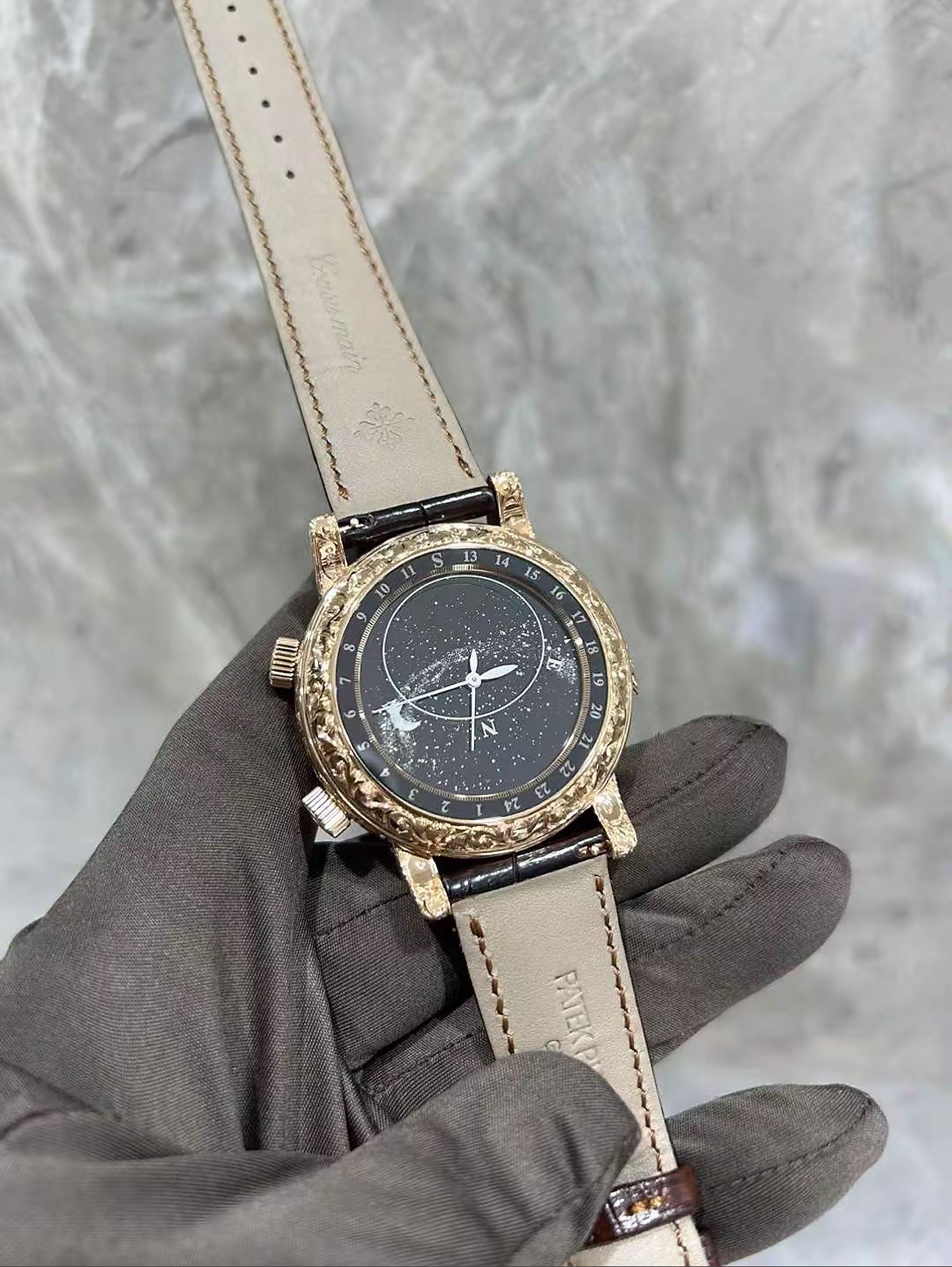 Patek Philippe Ref. 6002R-001 Super Clone Watch – Sky Moon Tourbillon Rose Gold Fake Replica