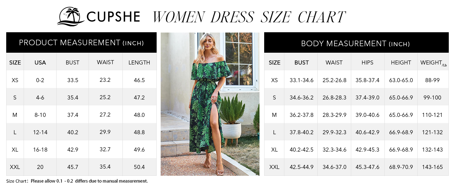 Product Size Chart