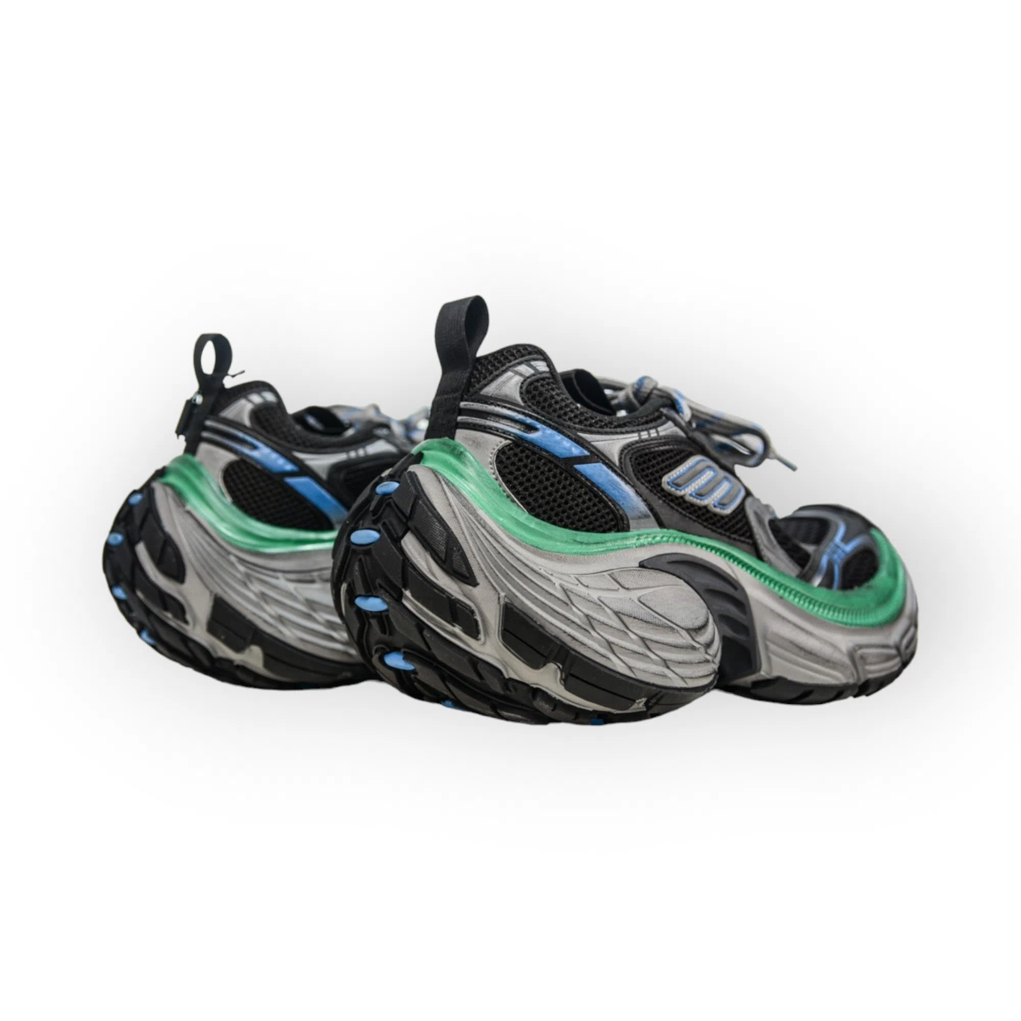 Balenciaga 10XL Sneaker In Black Grey Blue Green、mysite、Cacoeks