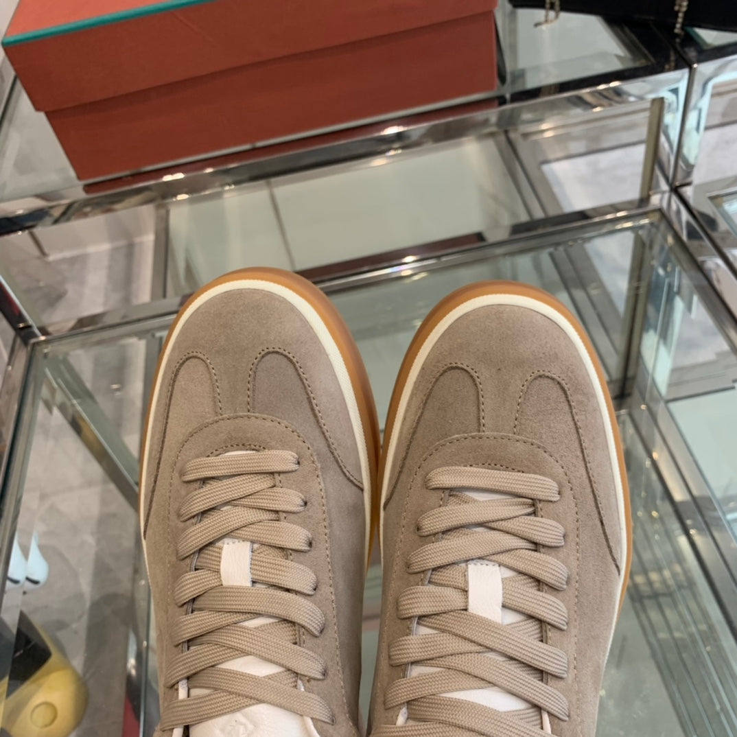 LP TENNIS WALK SNEAKERS LIGHT BROWN SUEDE、mysite、Cacoeks