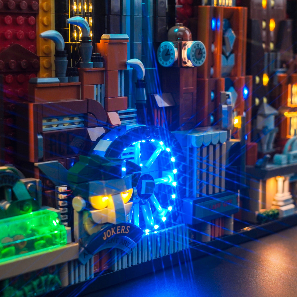 Partial Detail Display of BrickBling Light Kit for LEGO Batman: The Animated Series Gotham City™ 76271