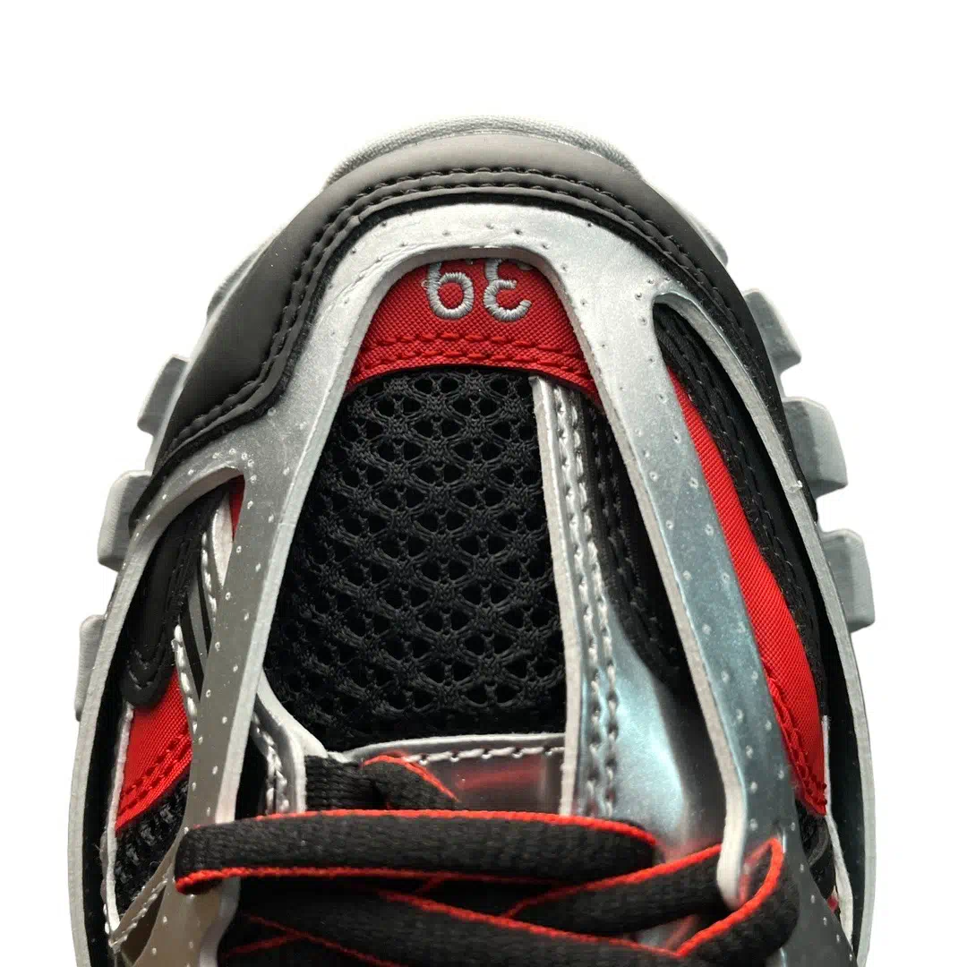 Balenciaga Track Sneaker In Black Red Silver、mysite、Cacoeks