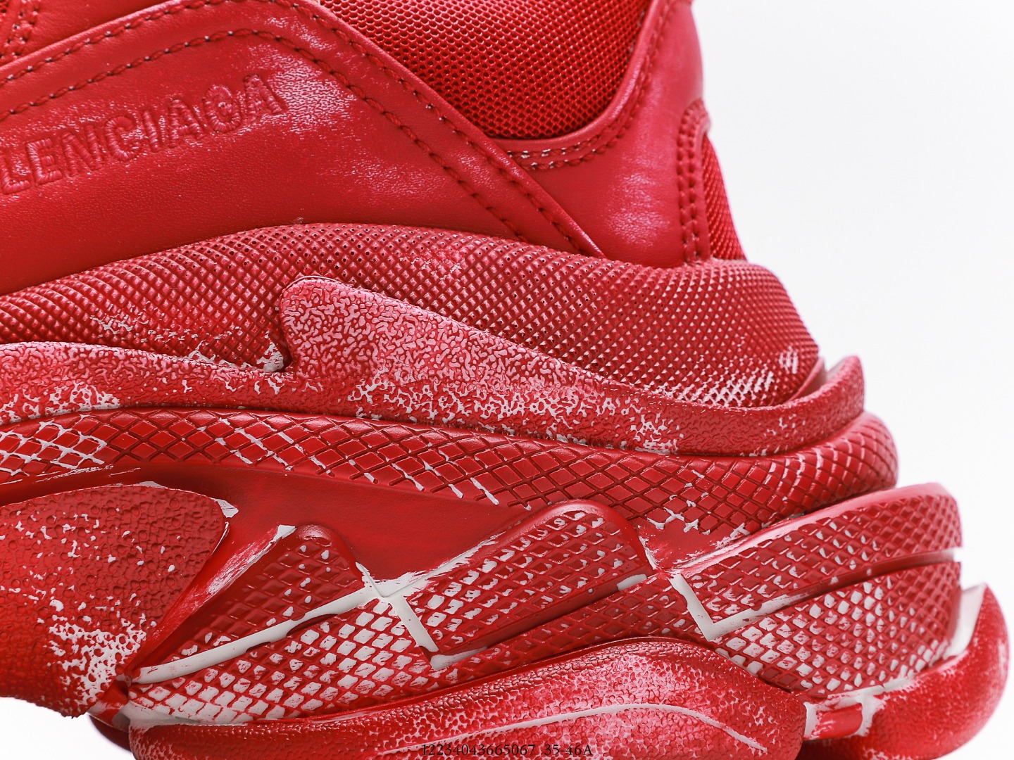 Balenciaga Triple S Sneaker Dark Red Faded、mysite、Cacoeks