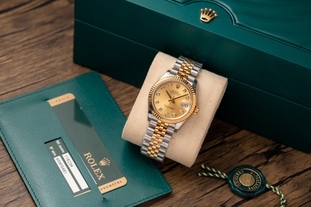 Đồng Hồ Nữ Rolex DateJust 278273 Mặt Vàng Champagne Rep 11 31mm (1)