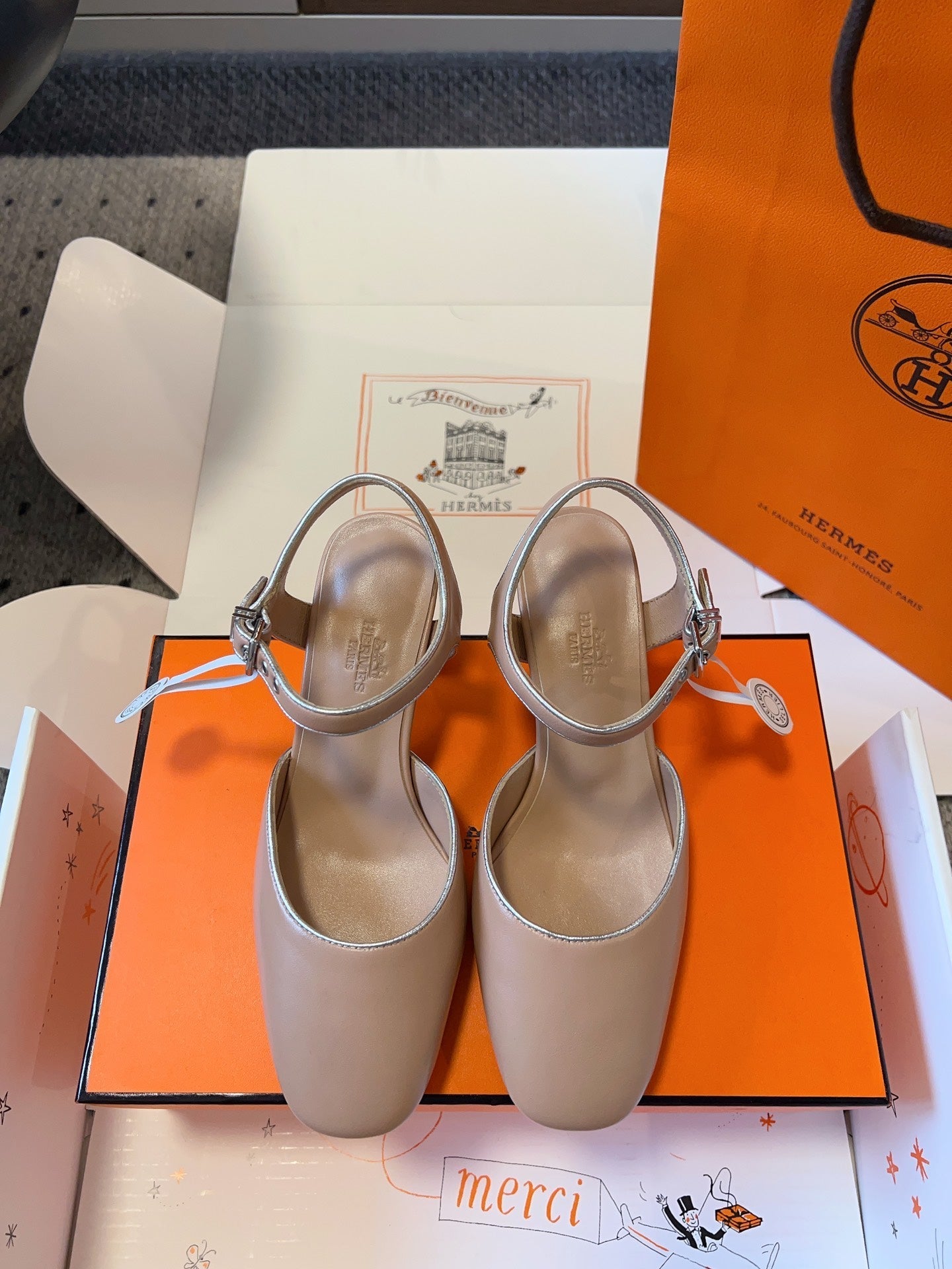 KLEO HIGH SLINGBACK IN CREPE PINK CALFSKIN、mysite、Cacoeks