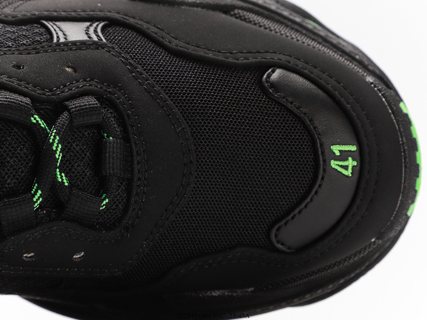 Balenciaga Triple S Sneaker in Black Glow Green、mysite、Cacoeks