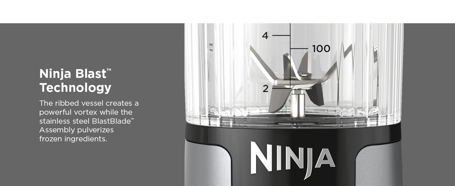 Ninja Blending power Ninja Blast technology Rechargeable power base