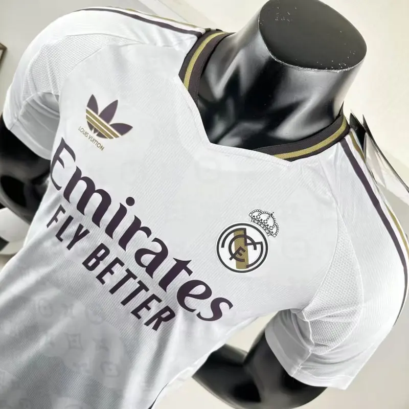 25-26 Real Madrid LV co-branded soccer jersey-Player Version: Ajax 24-25 Home Stadium Jersey - Fans Version mysite: Adidas luxuryfootballshirts.com: https://www.luxuryfootballshirts.com/