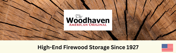 Woodhaven 8 foot firewood storage rack for storing logs wood holder outdoor firewood rack with cover