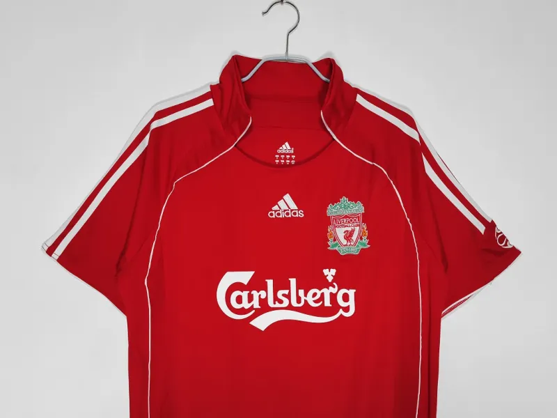 06-07 Liverpool home home soccer jersey-Retro version: Ajax 24-25 Home Stadium Jersey - Fans Version mysite: Adidas luxuryfootballshirts.com: https://www.luxuryfootballshirts.com/