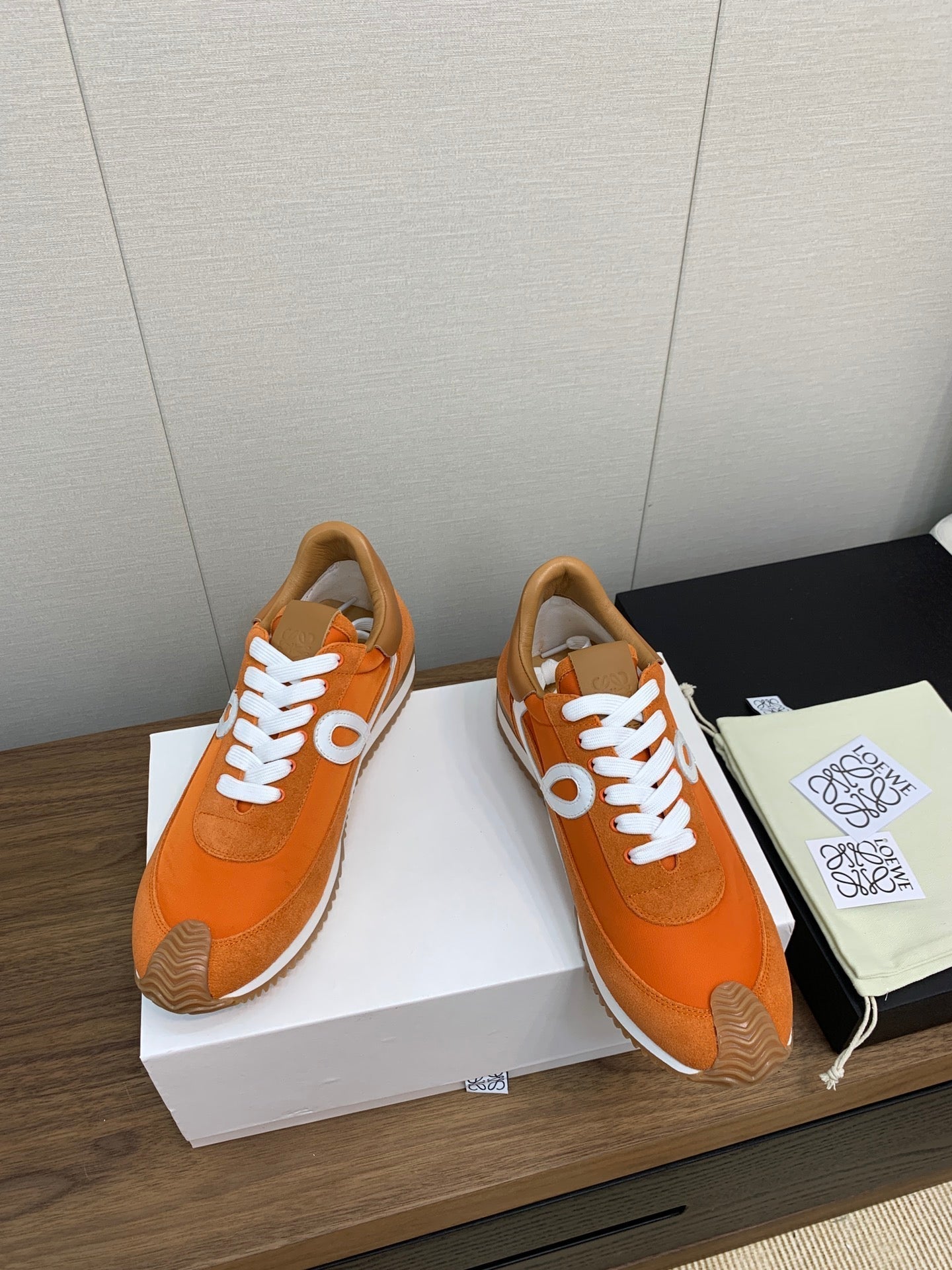 LW FLOW RUNNER SNEAKER ORANGE SUEDE、mysite、Cacoeks