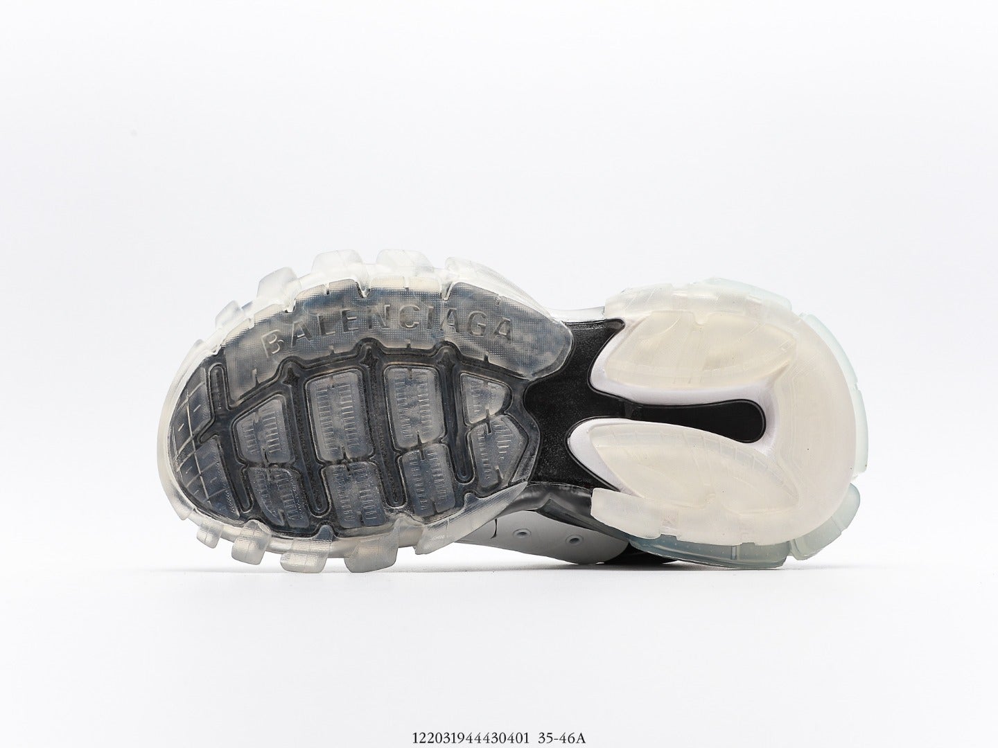 Balenciaga Track Clear Sole Trainer White Black、mysite、Cacoeks