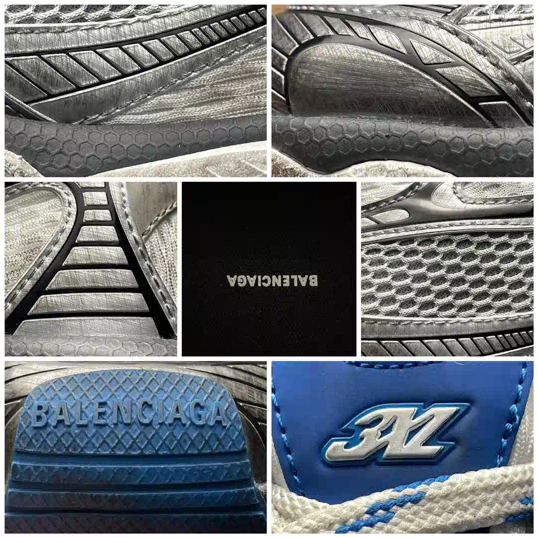 Balenciaga 3XL Sneaker in Grey White Blue、mysite、Cacoeks