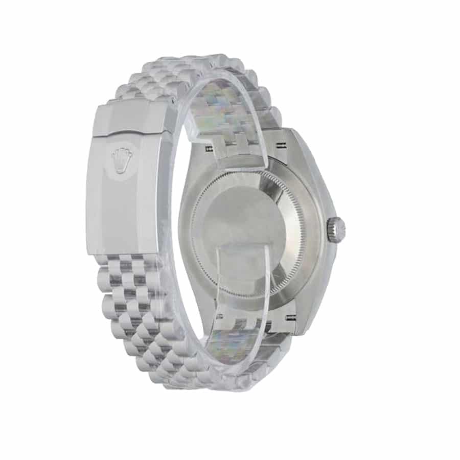 rolex datejust 126334 steel grey dial jubilee replica back