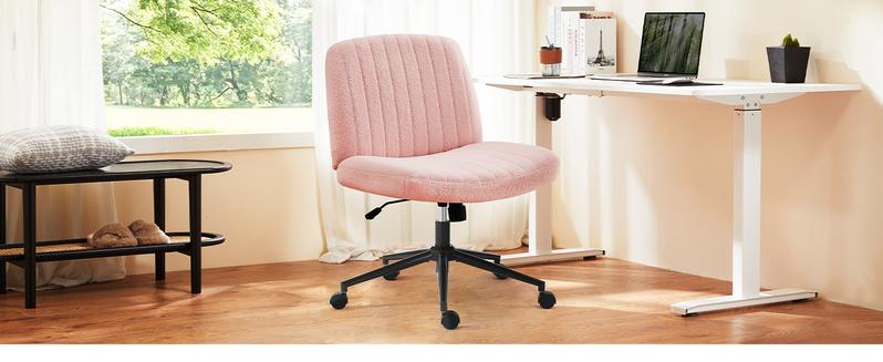 Product Introduction of 【Star Furniture】Height Adjustable Criss Cross Chair with No Wheels / with Wheels- Office Wide Swivel Home Office Desk Chairs Reading Chair 0