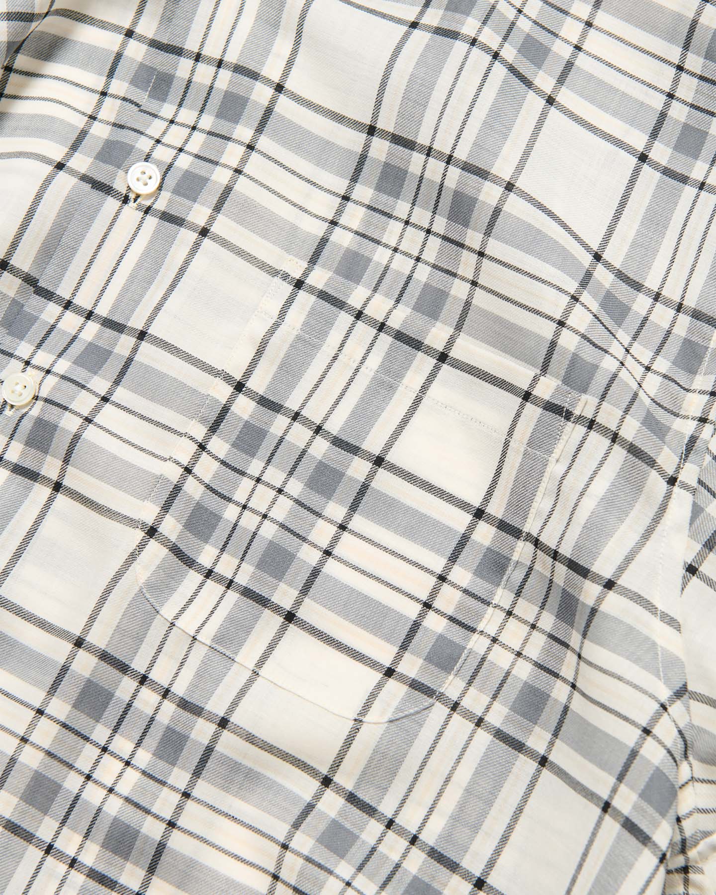 SOPHNET. 25S/S SUMMER WOOL CHECK S/S SHIRT  SOPH-250020 