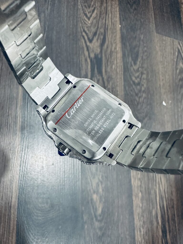 Đồng Hồ Cartier Santos Đính Full Đá Replica 11 39 (1)