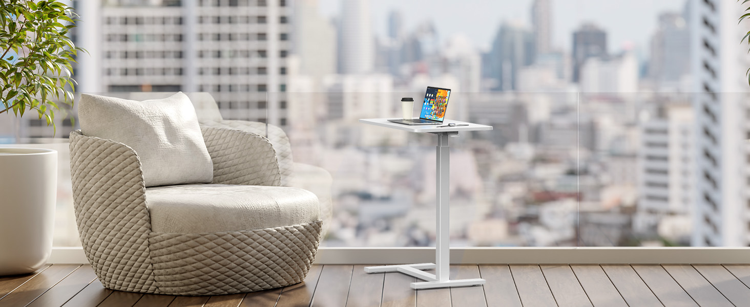 Overbed Bedside Rolling Laptop Table for Home & Medical