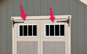homestead outdoor storage shed transom windows allowing natural light and ventilation
