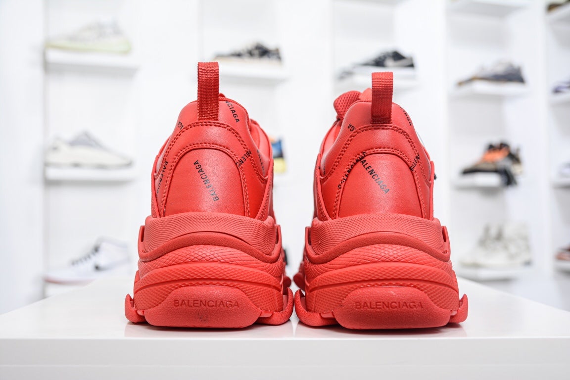 Balenciaga Triple S Sneaker All Over Logo Red、mysite、Cacoeks
