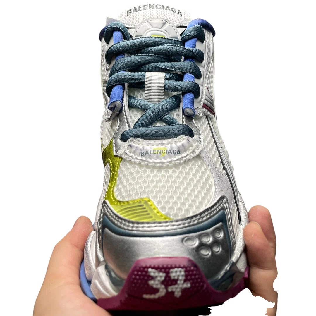 Balenciaga Runner Sneaker In White Blue Purple Yellow、mysite、Cacoeks