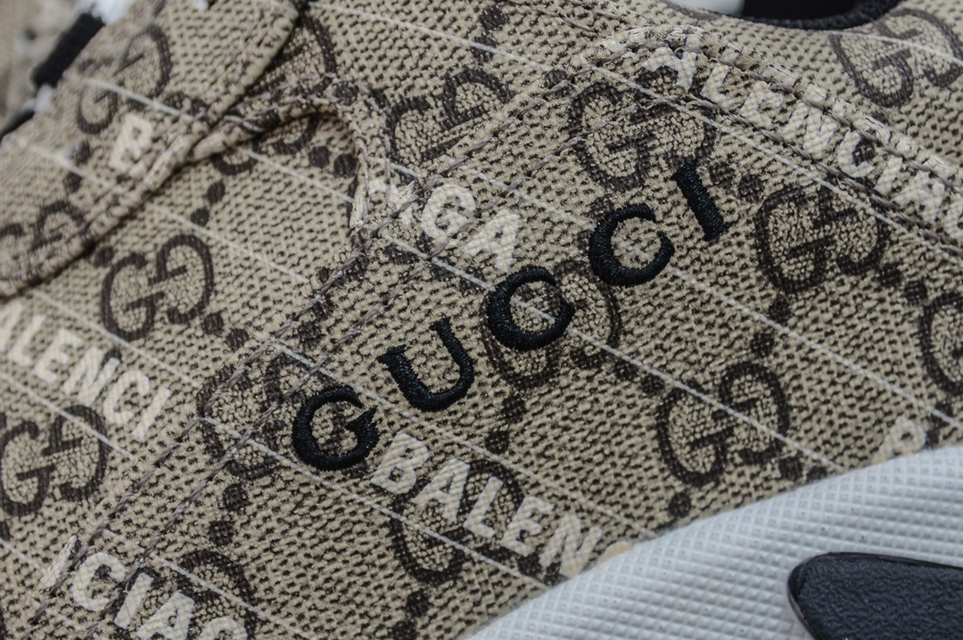 Balenciaga Triple S Sneaker x Gucci in Brown Red、mysite、Cacoeks