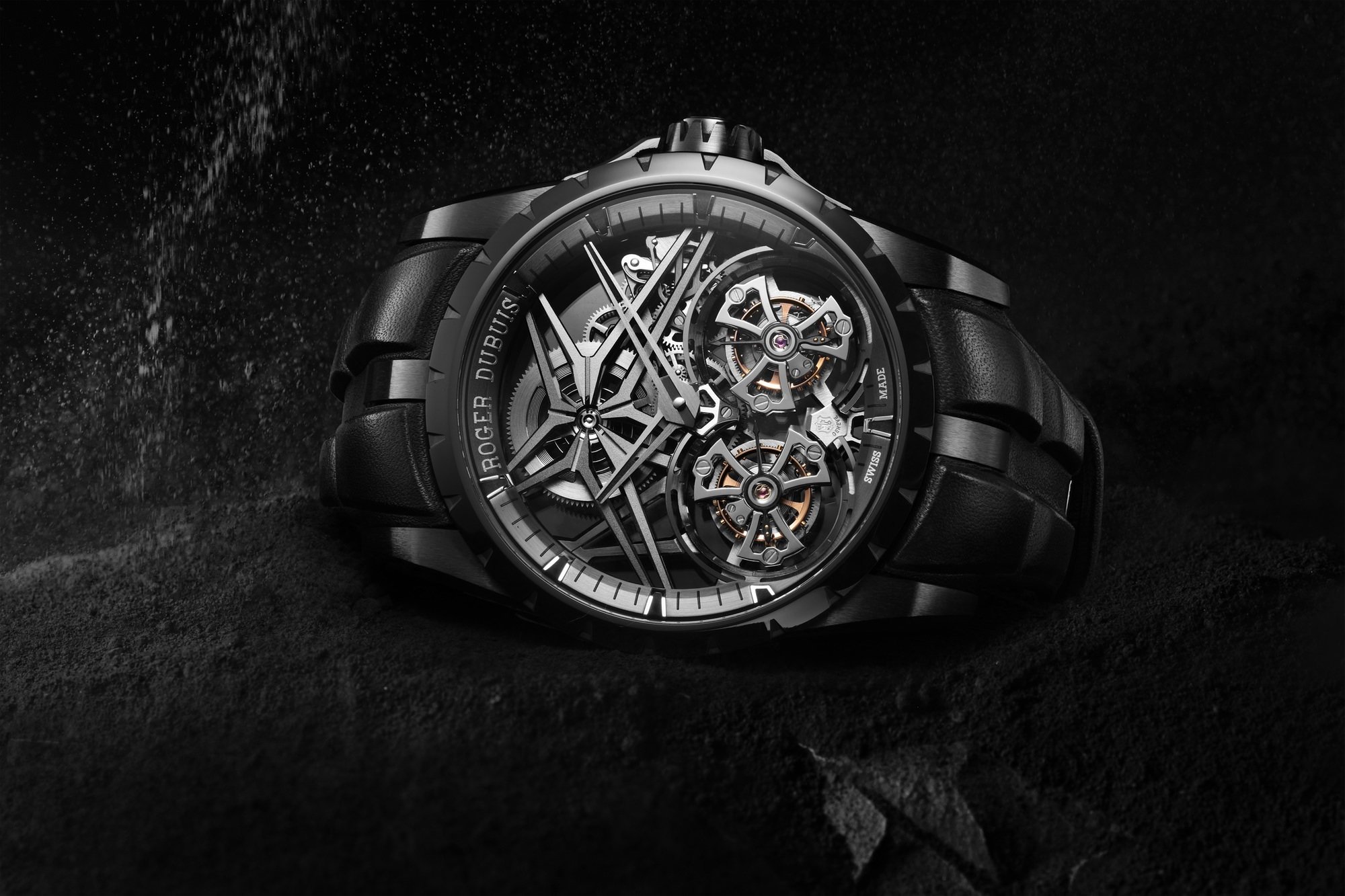 Roger Dubuis Excalibur Double Tourbillon Black Ceramic