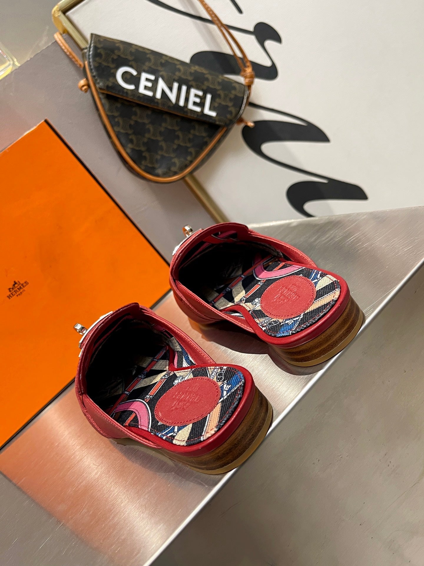 0Z MULE RUBY CALFSKIN WITH PATTERN、mysite、Cacoeks