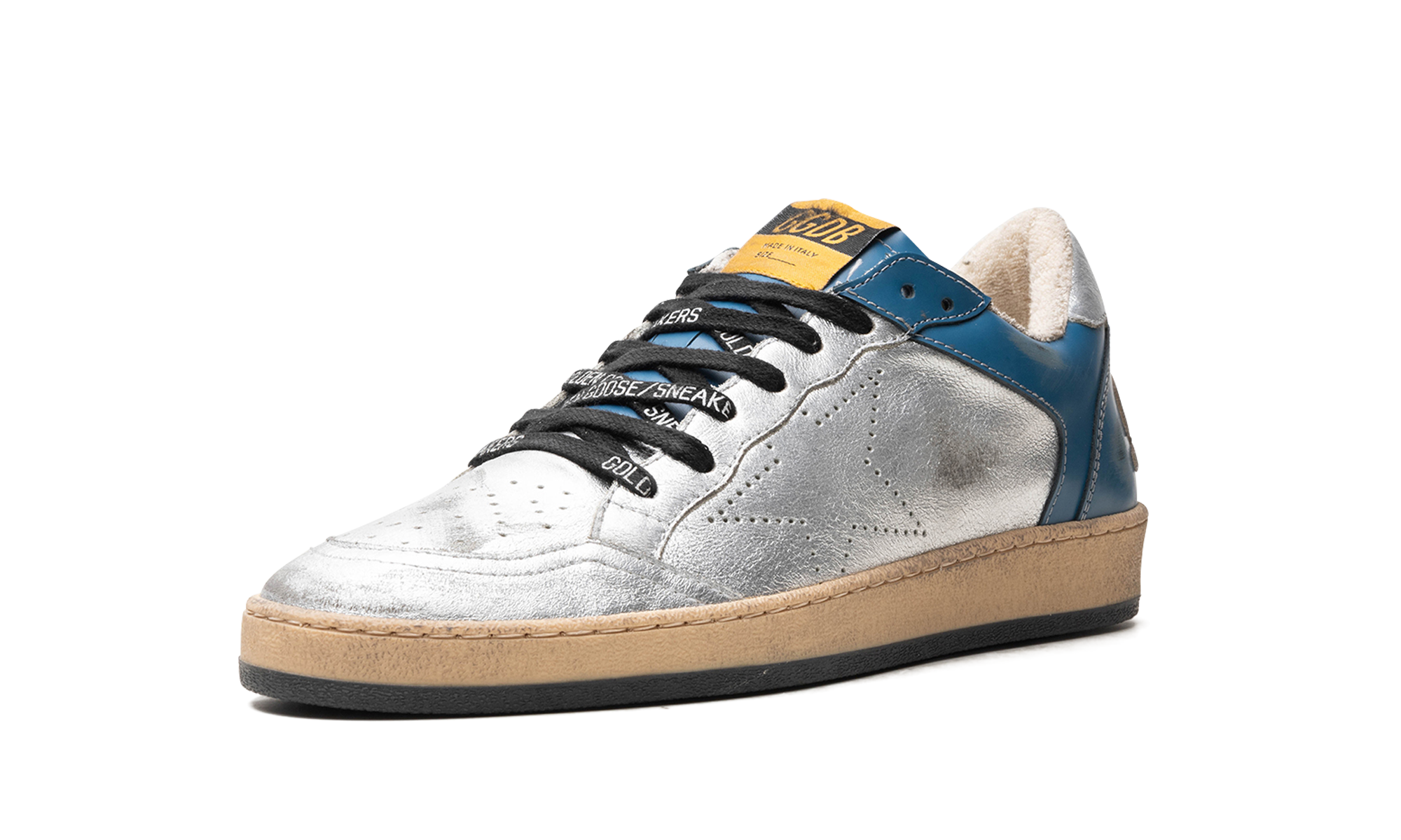 BALL STAR SHINY LEATHER AND LAMINATED UPPER SHINY LEATHER TOE TONGUE AND HEEL LAMINATED SPUR SKATE S "BLUE IVORY"、mysite、Cacoeks