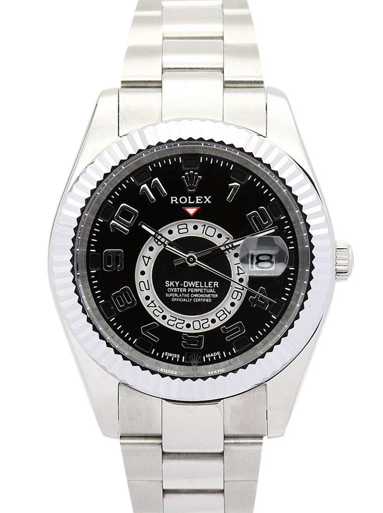 Replica Rolex Sky-Dweller 42mm Black Dial 326938-fasswatch