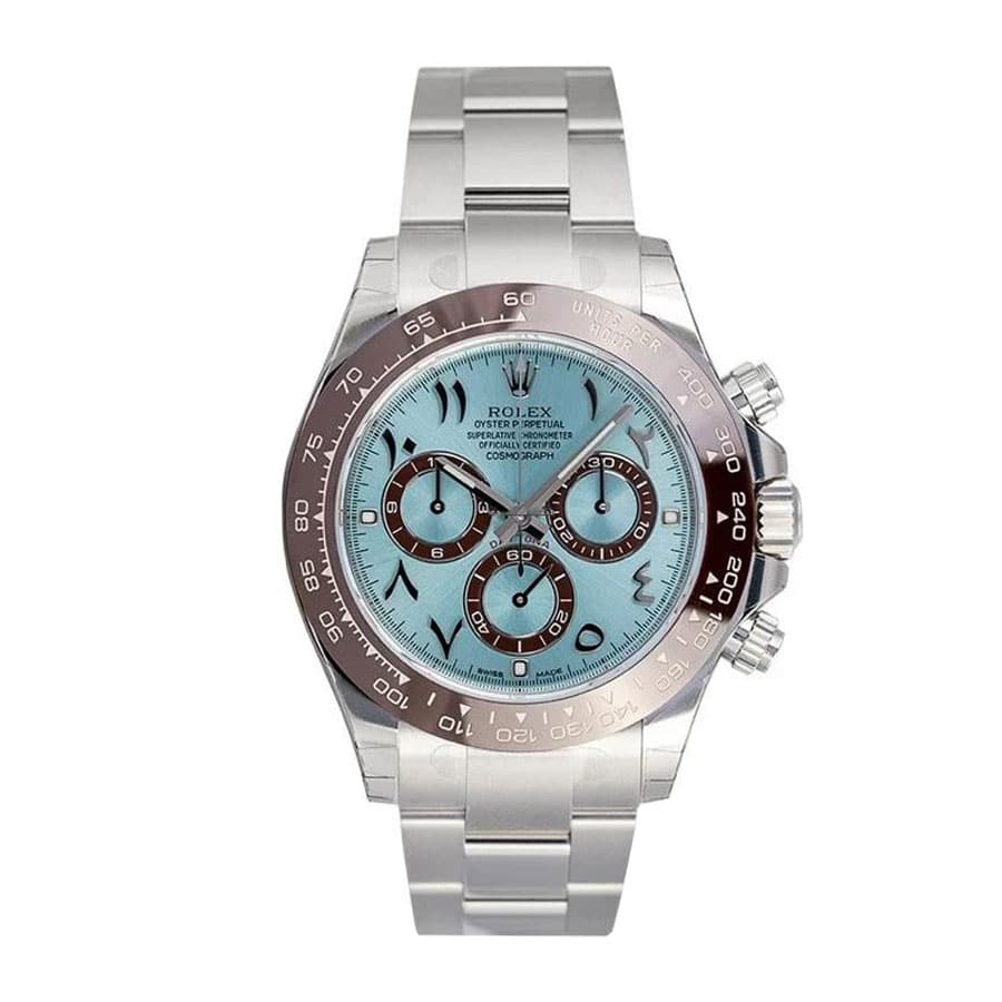 Rolex Daytona Platinum Ice-Blue Arabic Dial 116506-0001 Oyster Replica-fasswatch