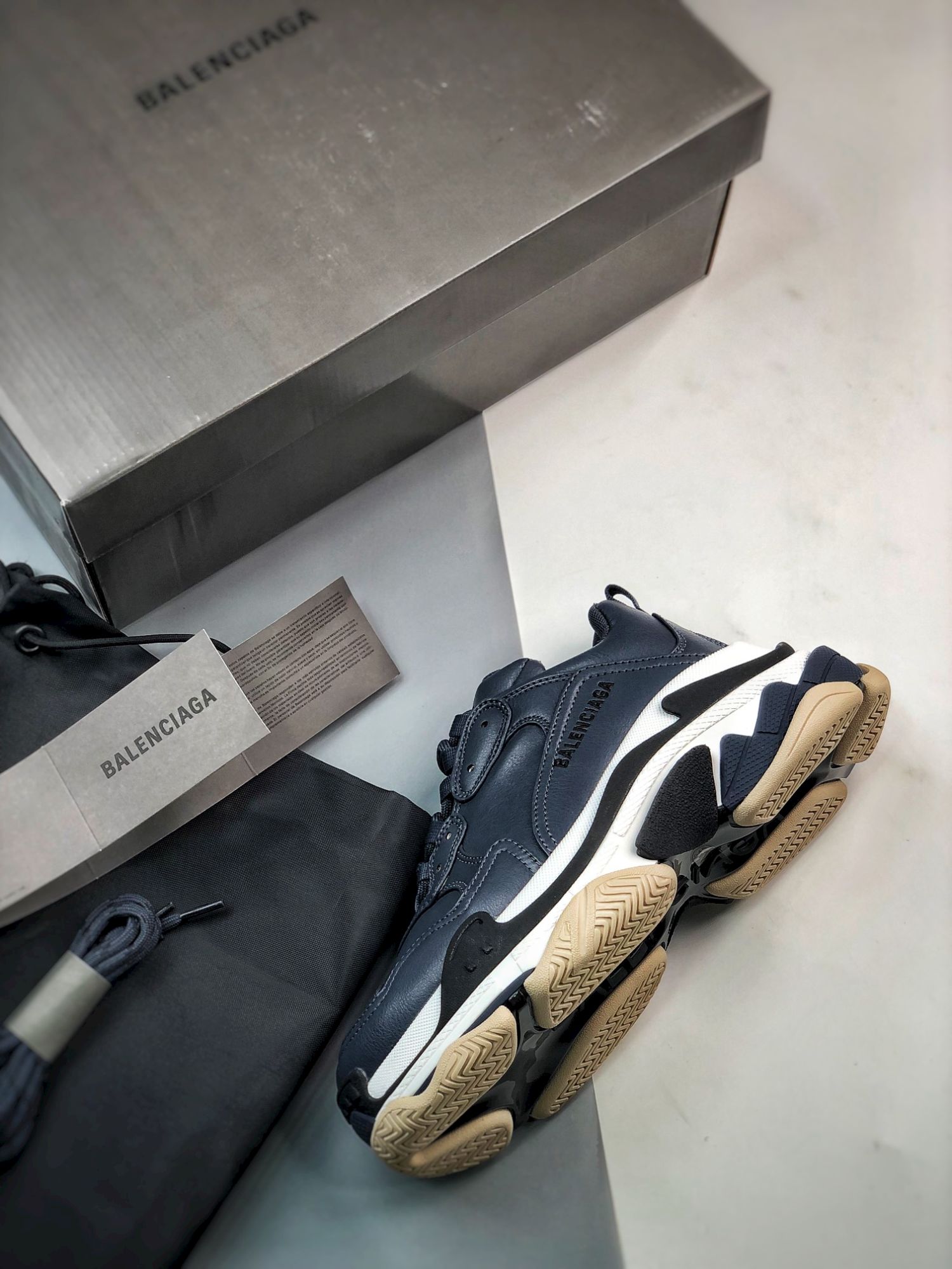 Balenciaga Triple S Sneaker in Stone Blue、mysite、Cacoeks