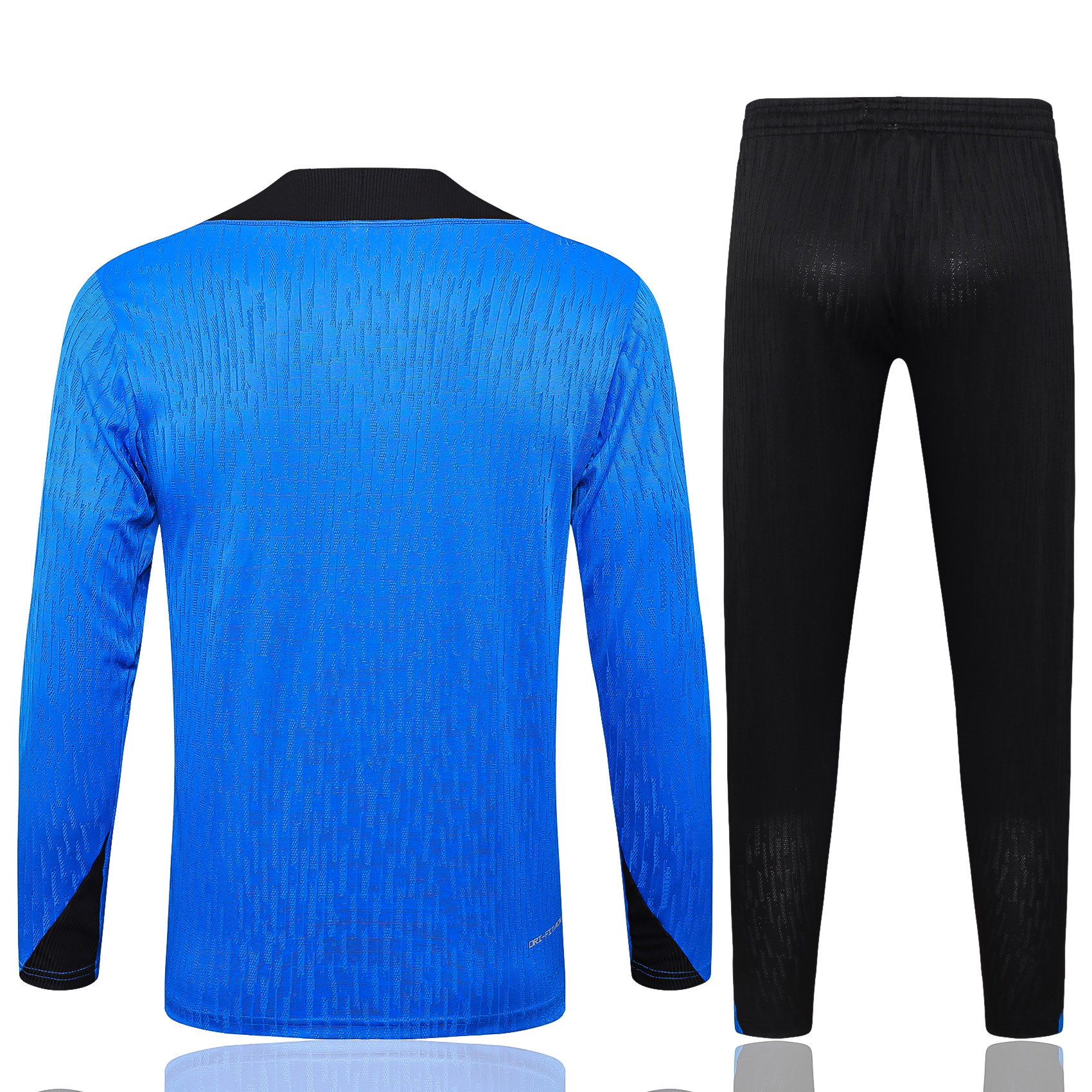 JerseysGala.com | Barcelona 24-25 Long Sleeve Training Set - Player Version - Blue Top and Black Pants -Customize Name, Number and Patch | Worldwide Shipping