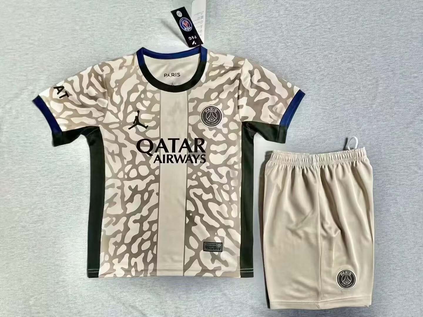 2023/2024 Psg Paris Saint-Germain Fourth Away Football Shirt Kids Size Suit-mysite Custom Football Kit- Nextkits