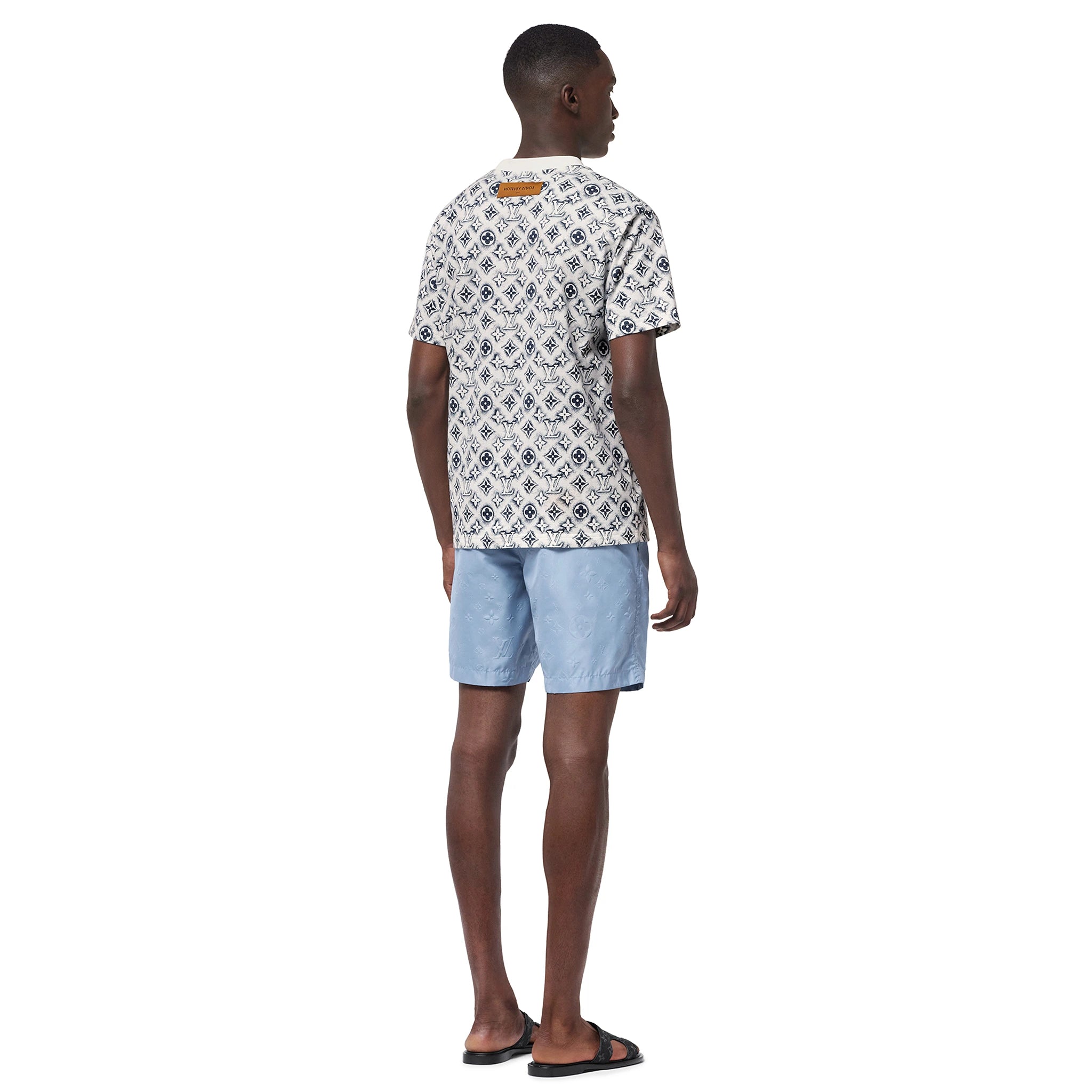 Louis Vuitton Monogram White Deep Black T Shirt、mysite、Cacoeks