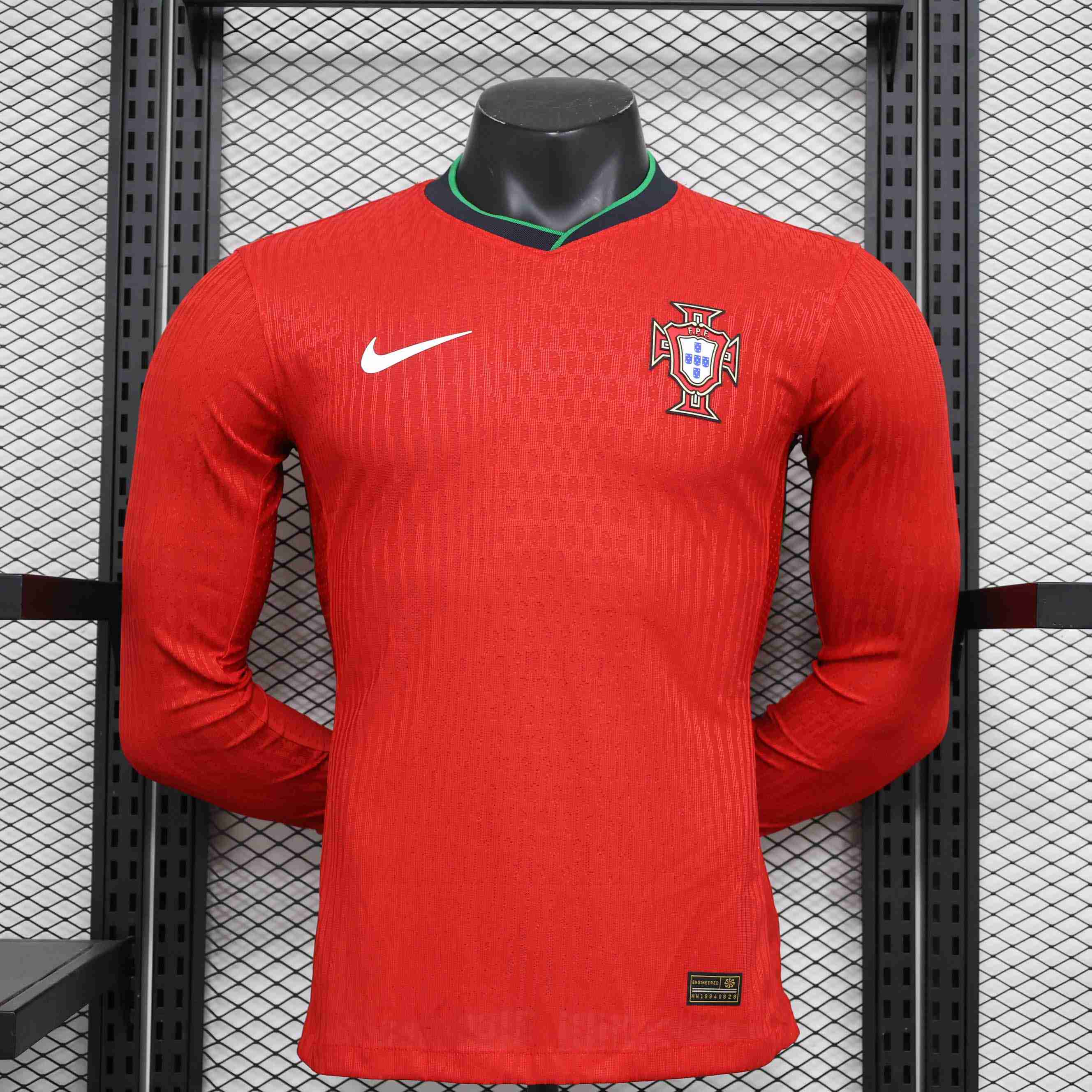 2024 Player Version Long Sleeve Portugal Home Football Shirt-mysite Custom Football Kit- Nextkits