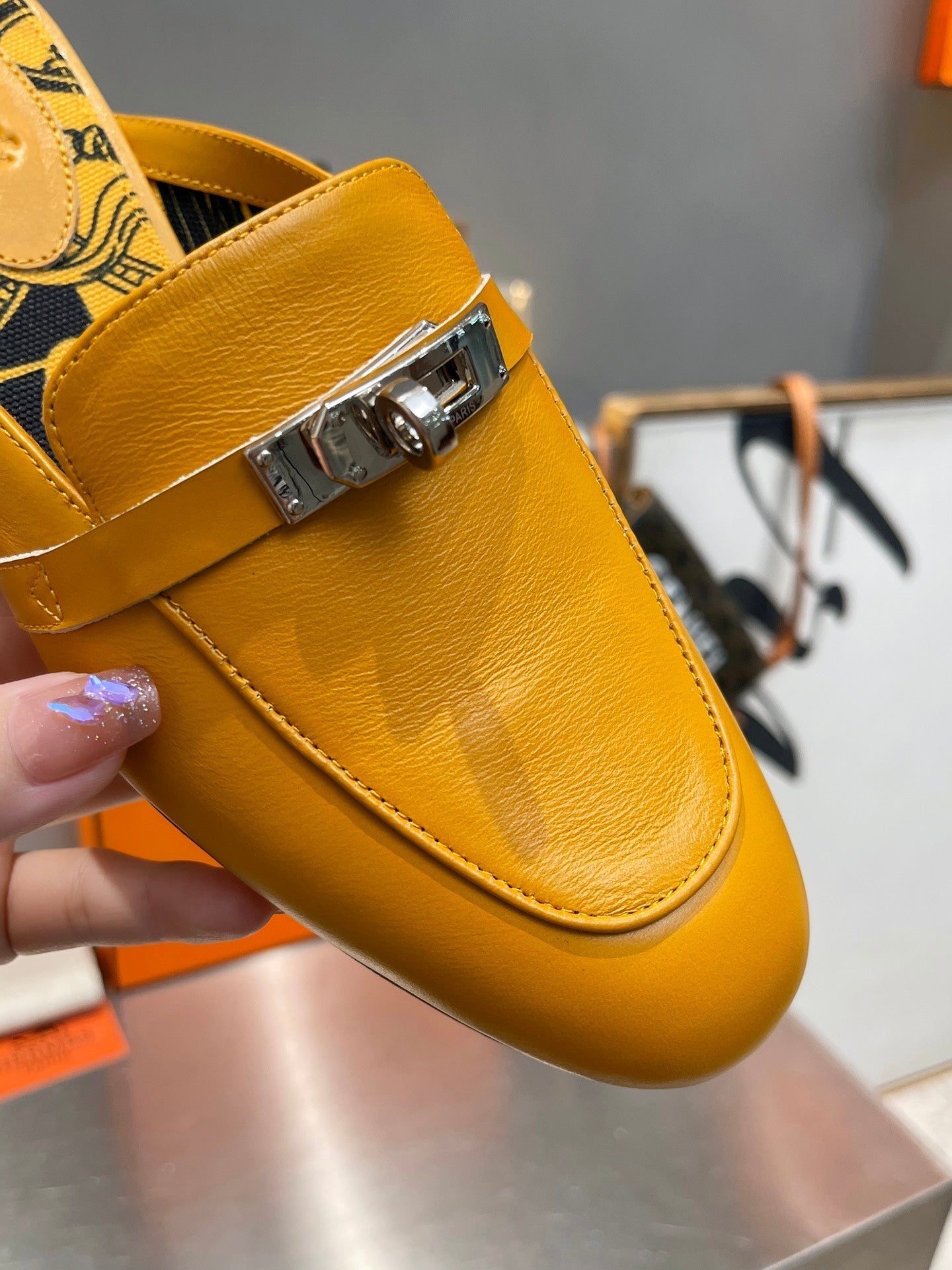 0Z MULE AMBER CALFSKIN WITH PATTERN、mysite、Cacoeks