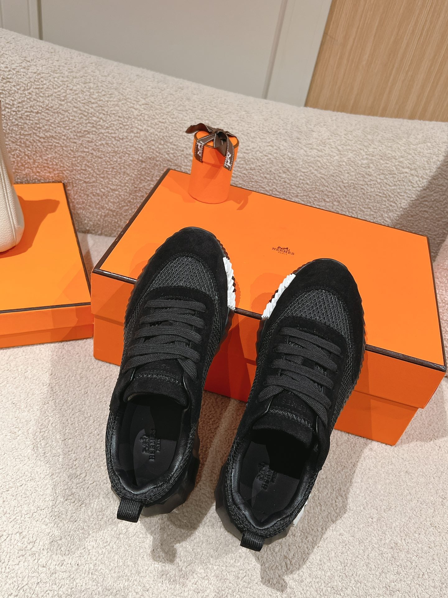 MAINLAND SNEAKER IN BLACK SUEDE AND BREATHABLE MESH FABRIC、mysite、Cacoeks