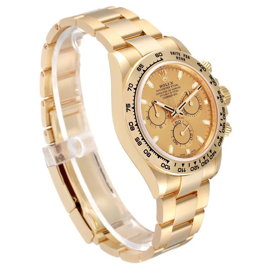 Rolex Daytona Yellow Gold Champagne Dial Mens Watch 116508 Box Card | SwissWatchExpo