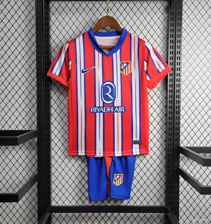 2024/2025 Atletico Madrid Home Soccer Jersey 1:1 Thai Quality Kids Size:football jersey mysite: unitedjerseyfootball 邓江浪:football