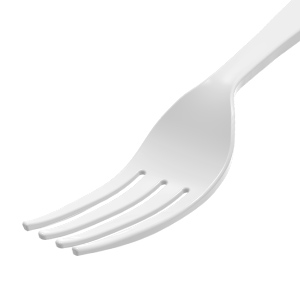 a white fork