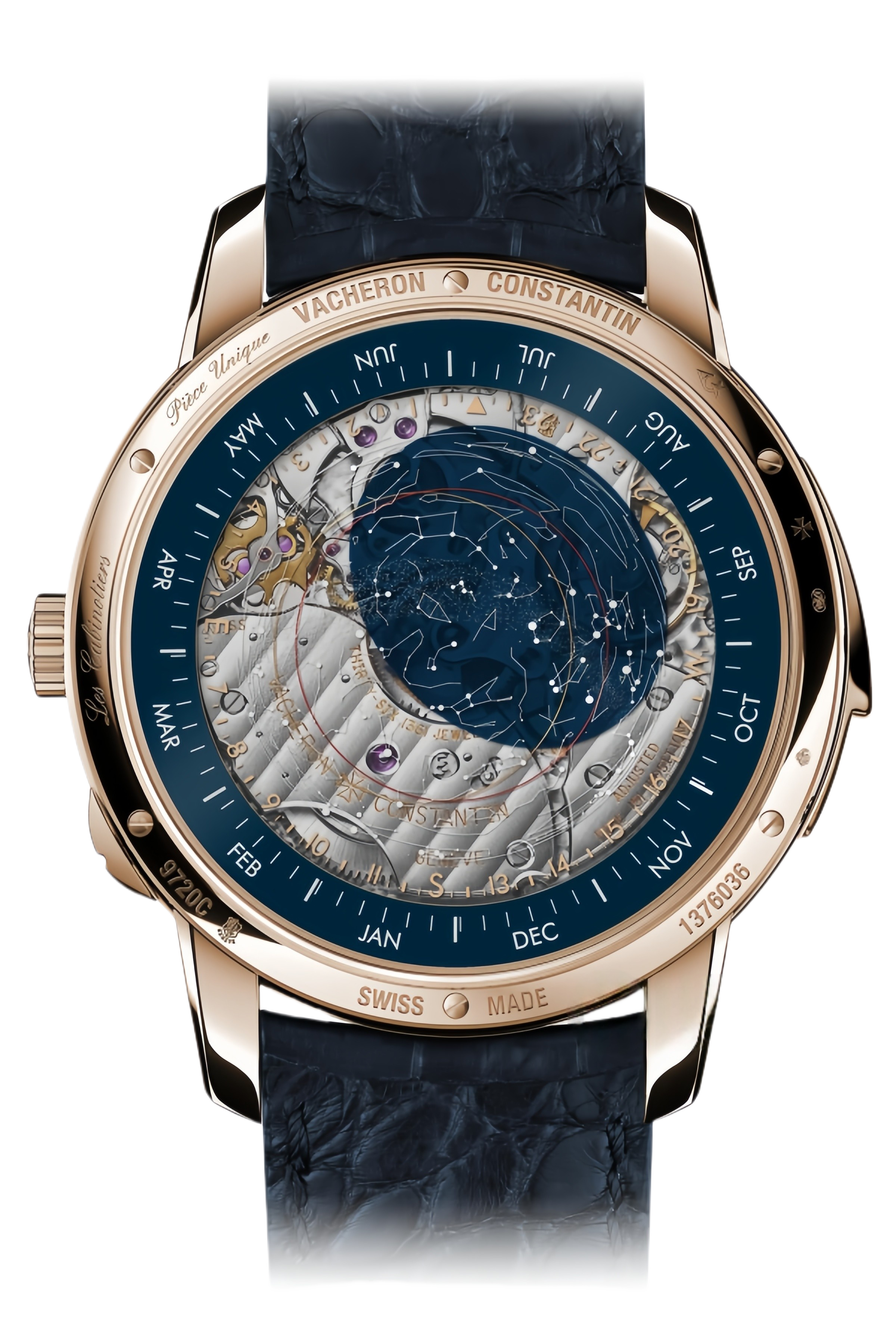 Vacheron Constantin Les Cabinotiers Ref. 6620C/000R-B656 Super Clone Watch – Rose Gold Case Blue Guilloché Dial Swiss Replica
