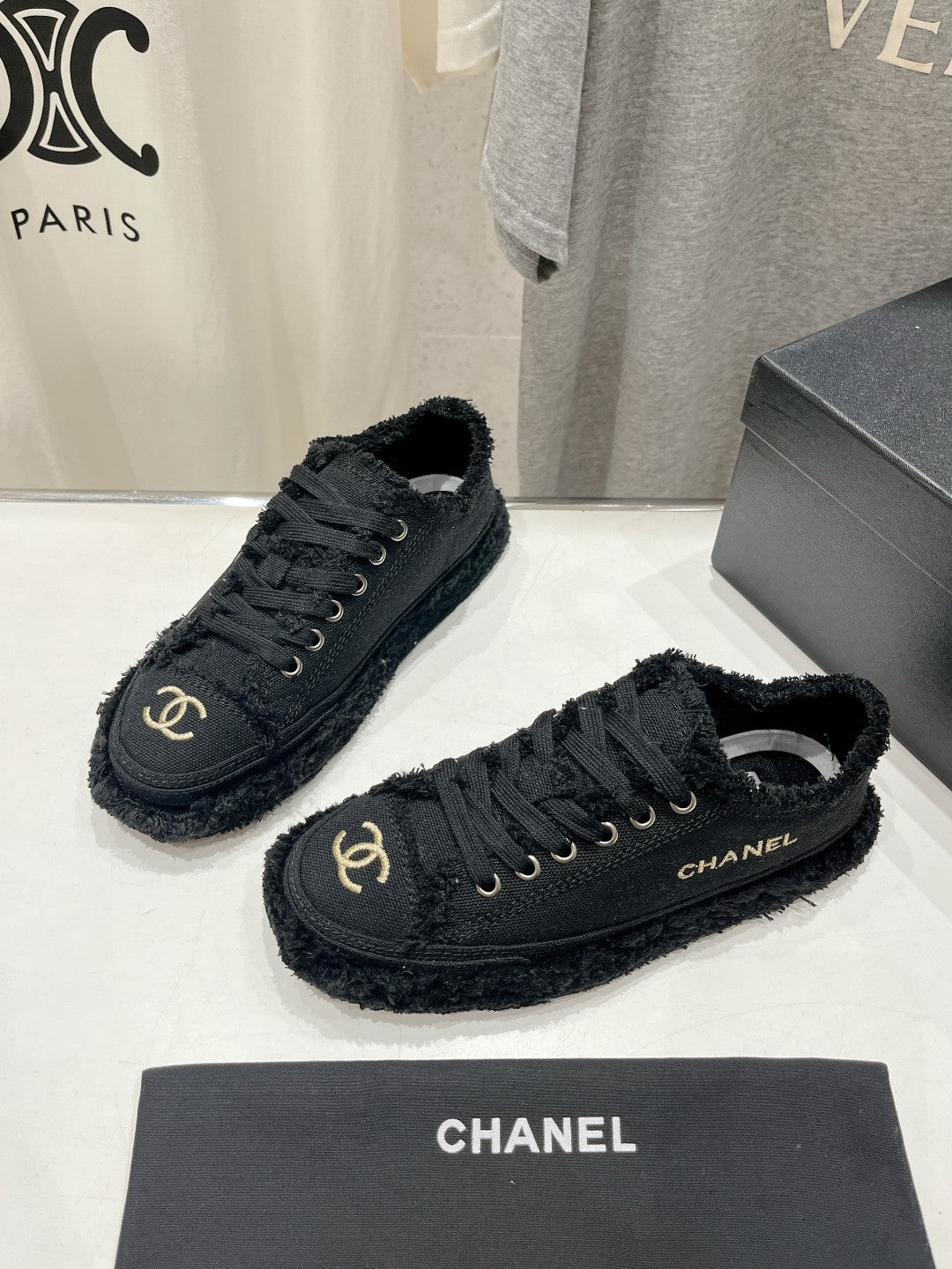 CC SNEAKER BLACK DENIM FABRIC、mysite、Cacoeks