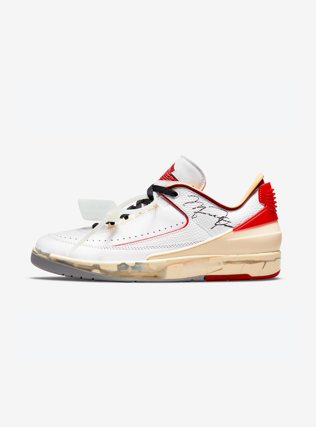 Air Jordan 2 Retro Low SP Off-White White Red、JORDAN、Cacoeks