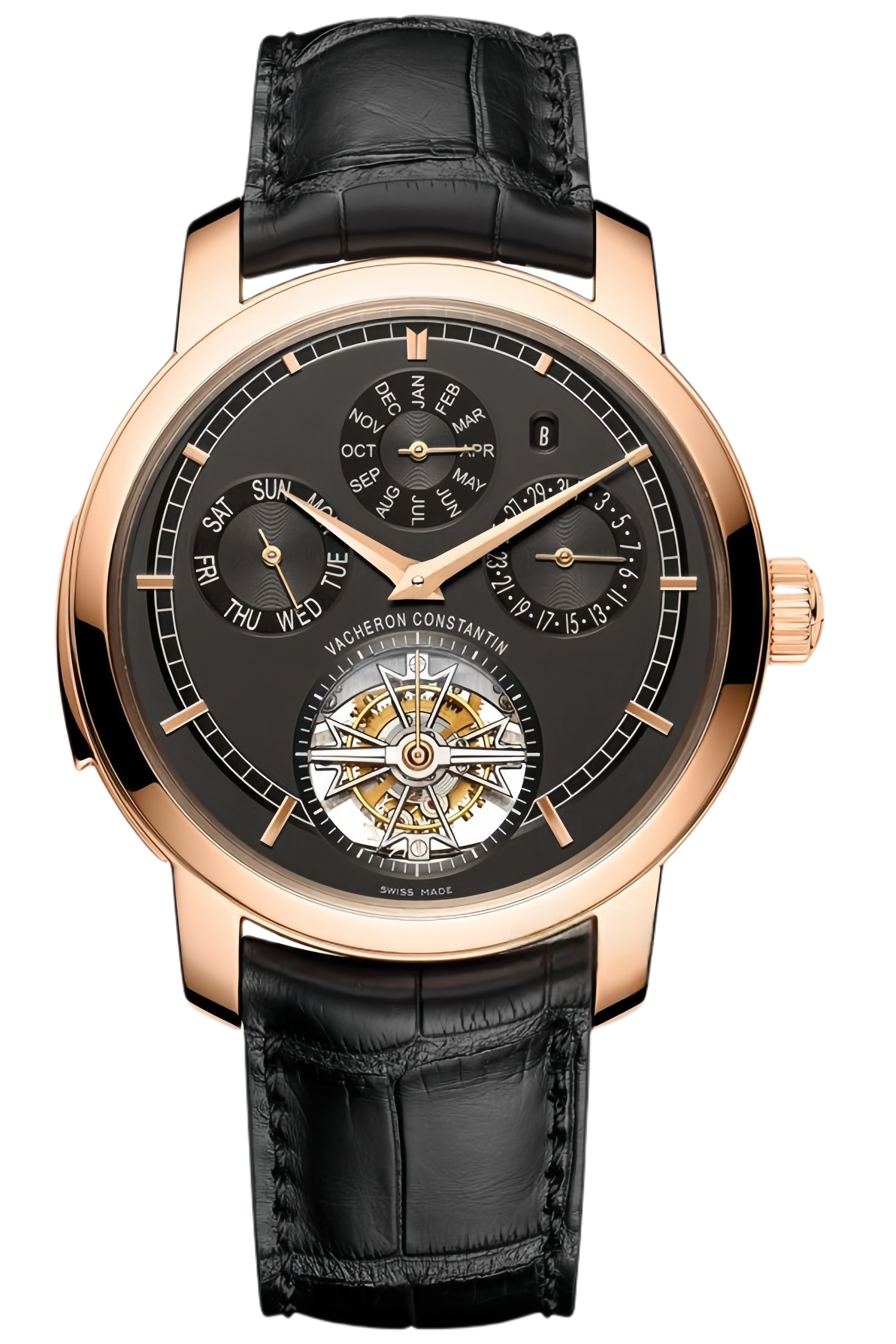 Vacheron Constantin Traditionnelle Ref. 80172/000R-B406 Super Clone Watch – Rose Gold Case Silver Dial Swiss Replica