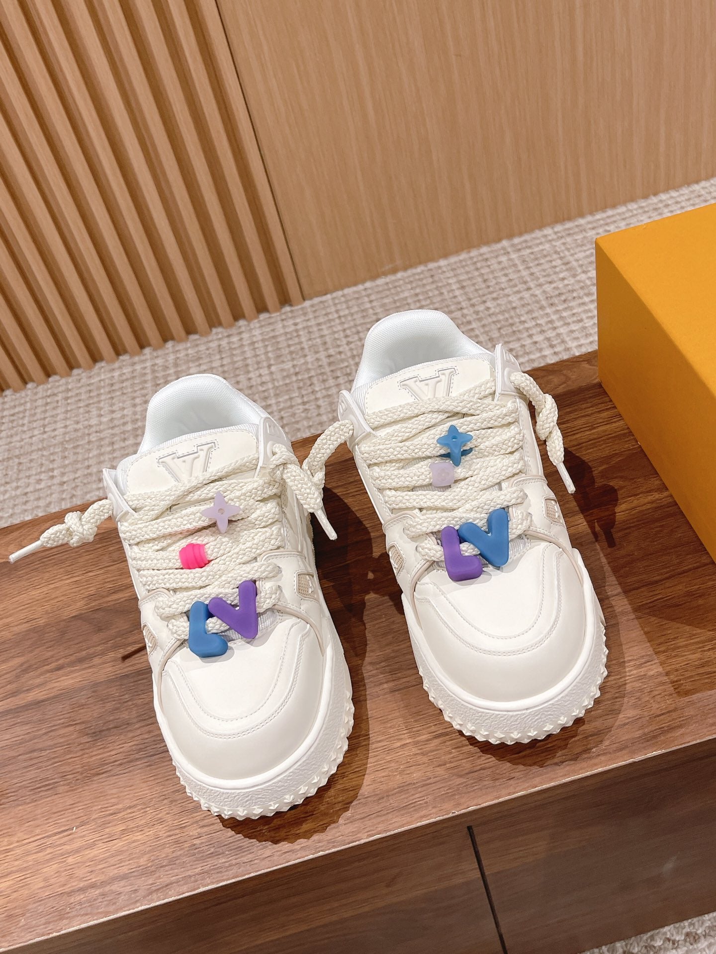 LV Trainer Maxi Sneaker White Calfskin、mysite、Cacoeks